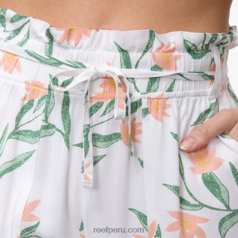 pantalón paperbag esperanza blanco brillante 0RZL2291 mujer Reef
