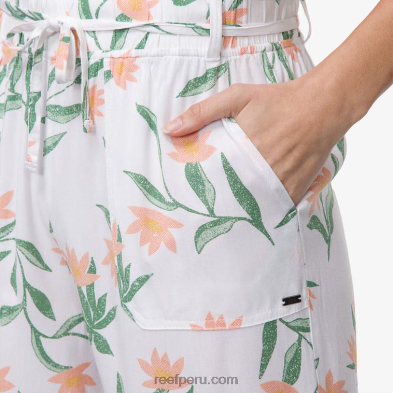 pantalón paperbag esperanza blanco brillante 0RZL2291 mujer Reef
