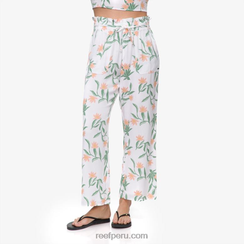 pantalón paperbag esperanza blanco brillante 0RZL2291 mujer Reef