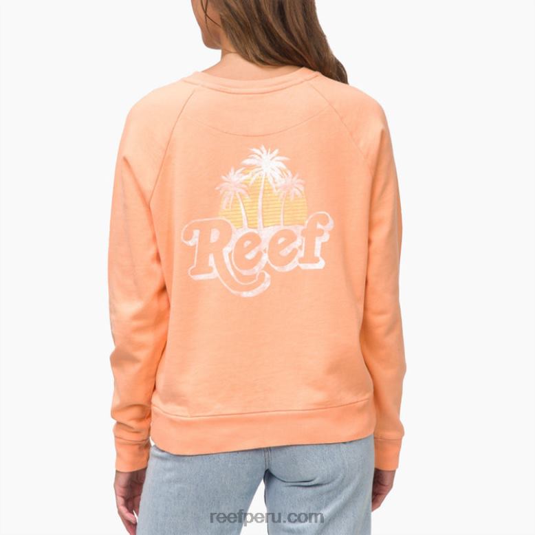 jersey florencia cuello redondo coral 0RZL2289 mujer Reef