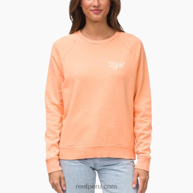 jersey florencia cuello redondo coral 0RZL2289 mujer Reef
