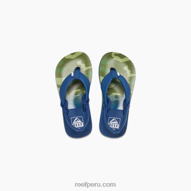 pequeño ahi azul marino/camuflaje 0RZL2833 niños Reef