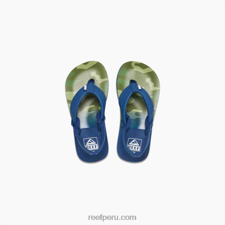 pequeño ahi azul marino/camuflaje 0RZL2833 niños Reef