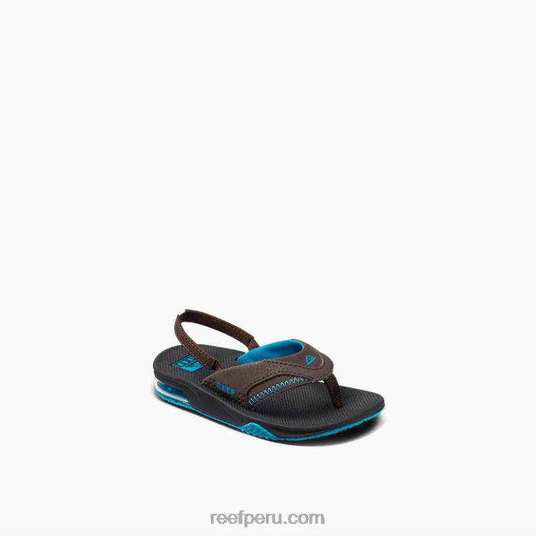 un poco de abanico negro/marrón/azul 0RZL2832 niños Reef