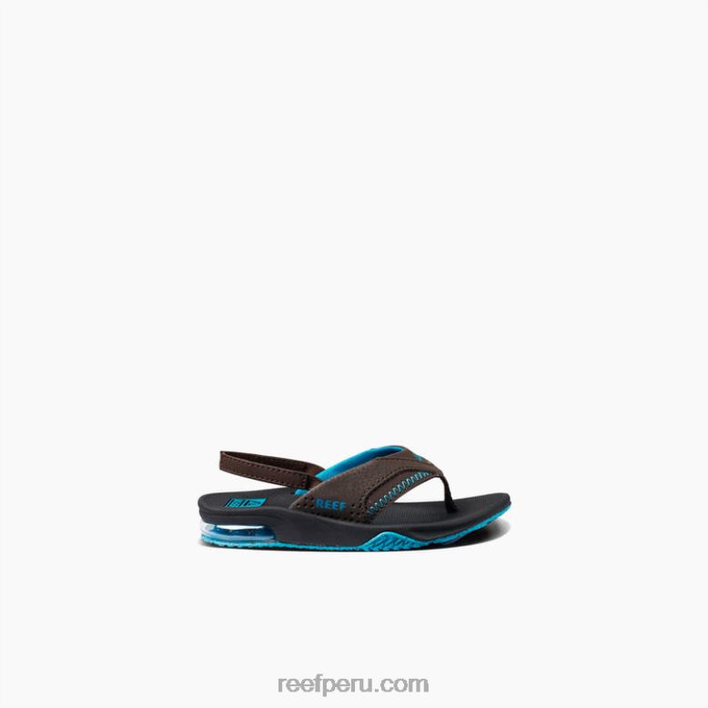 un poco de abanico negro/marrón/azul 0RZL2832 niños Reef
