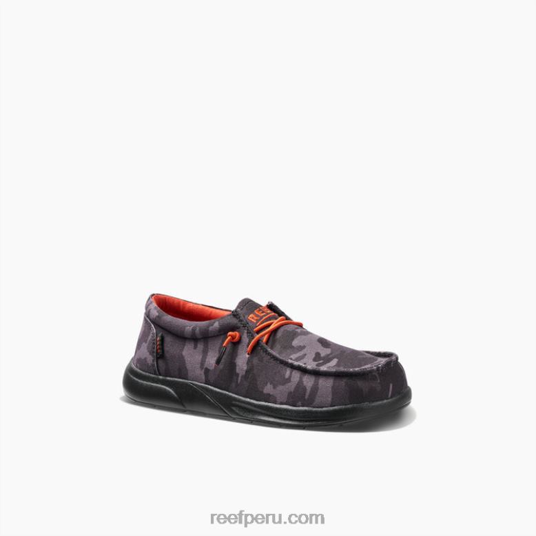 costa de cojines para niños camuflaje negro/rojo 0RZL2857Reef