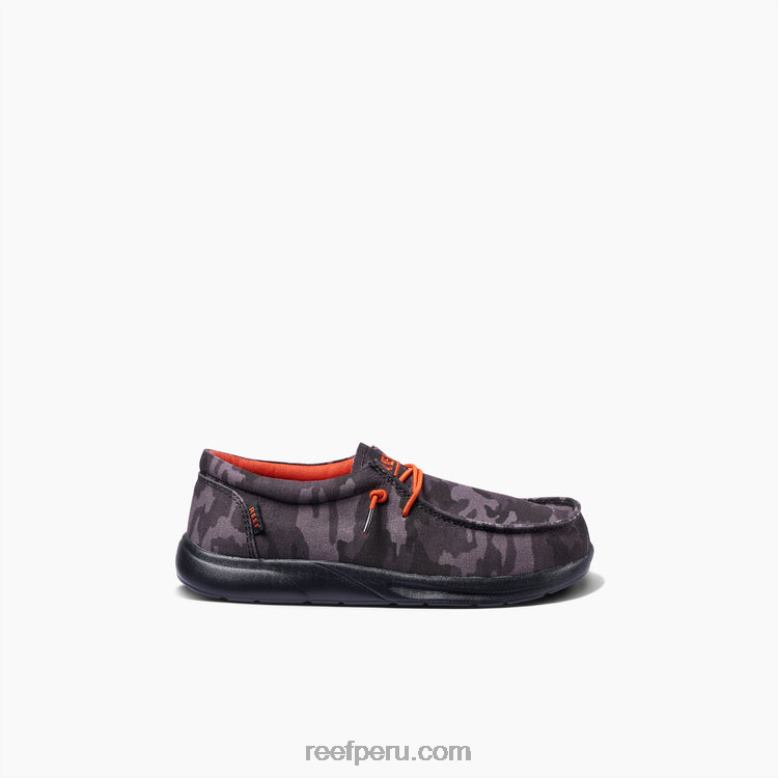 costa de cojines para niños camuflaje negro/rojo 0RZL2857Reef
